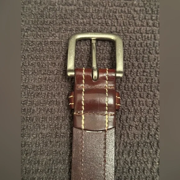 Polo Ralph Lauren Brown Saddle Leather Belt Size 34 - Picture 3 of 7